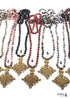 Boho Necklace, RH Tiger Eye, Ethic Black Natural Stone
